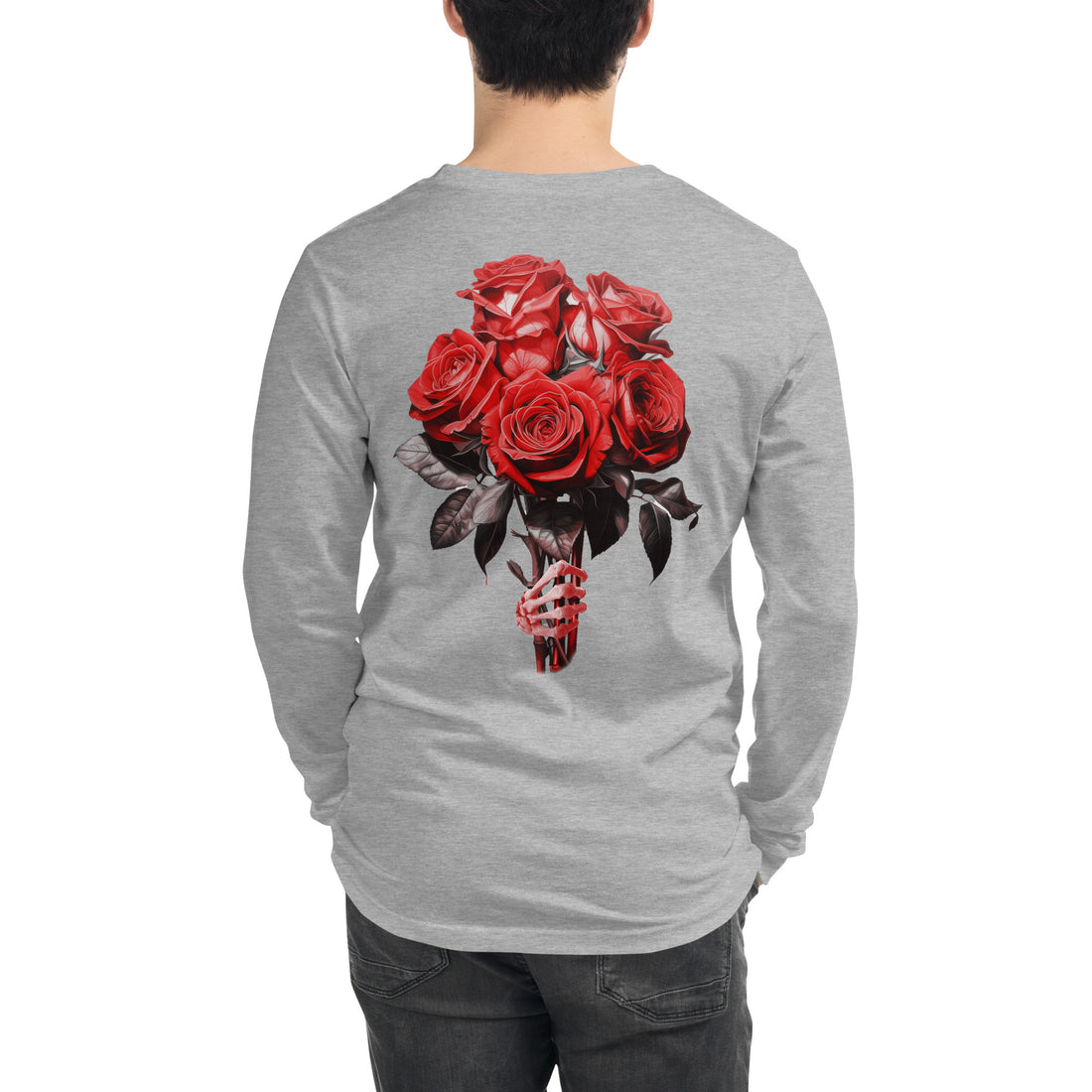 Concrete Red Roses Sweater