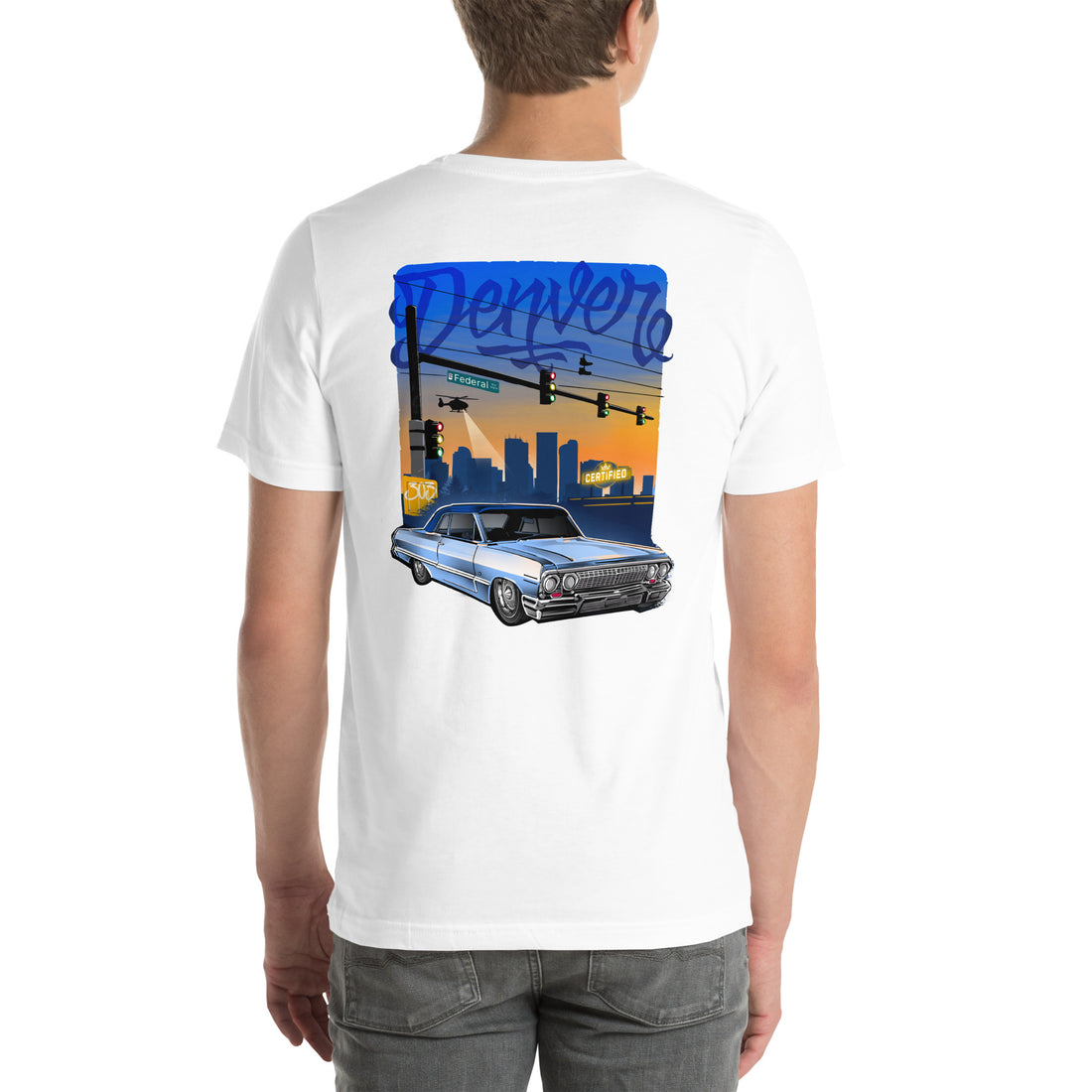 Denver Lowrider Unisex t-shirt white