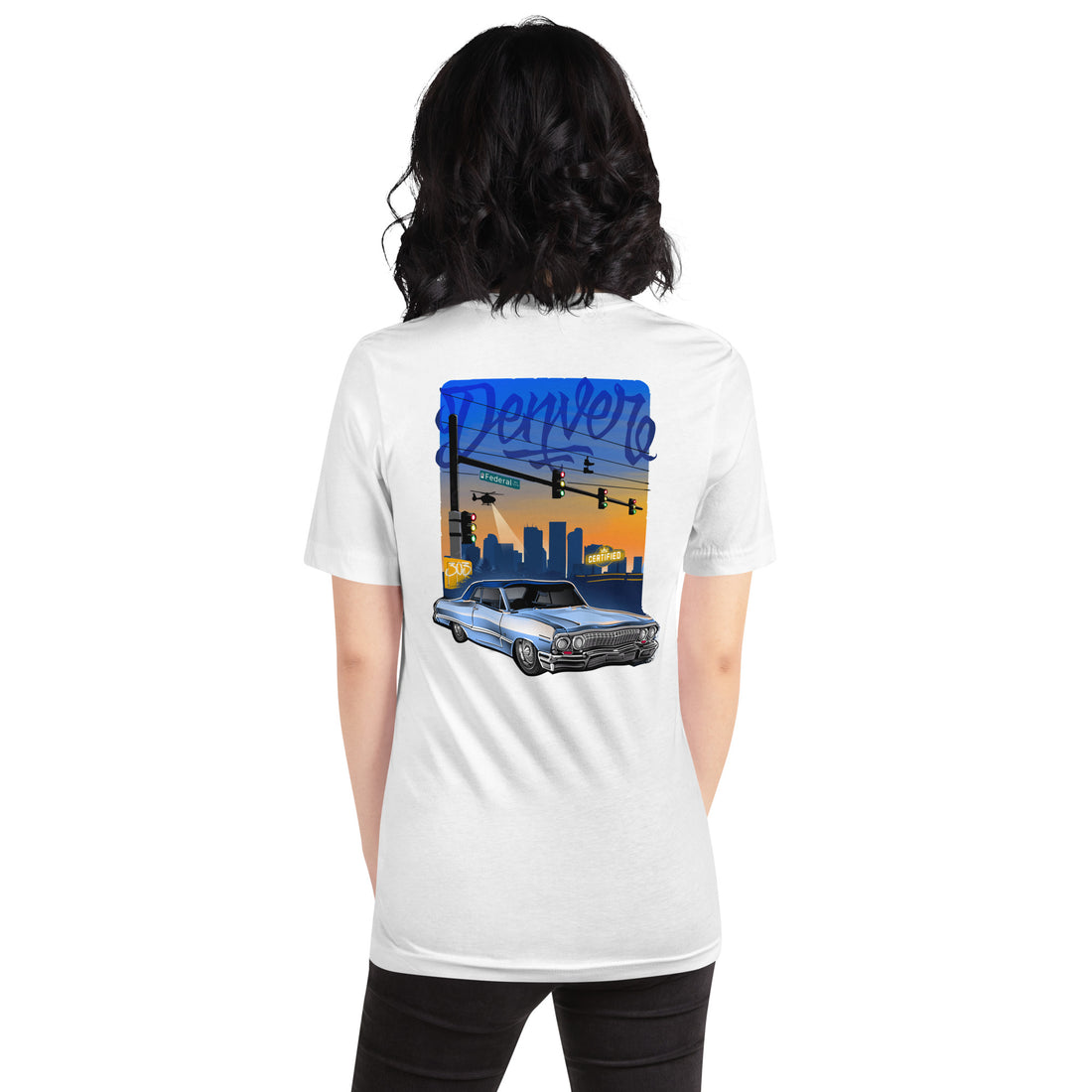 Denver Lowrider Unisex t-shirt white